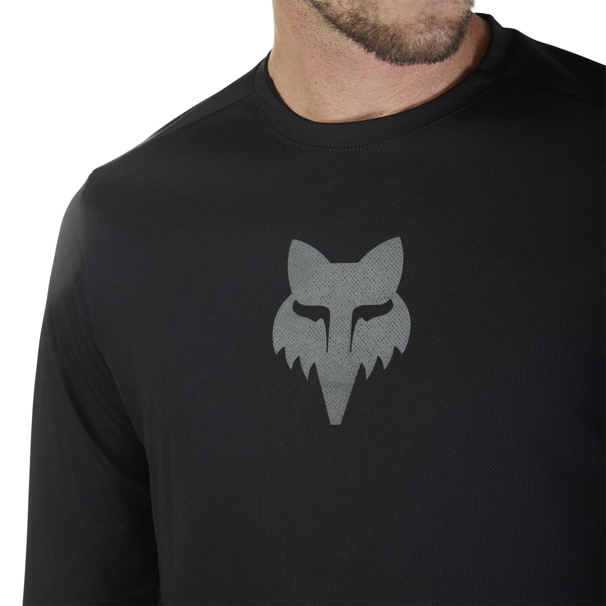 FOX RANGER FOX HEAD Long Sleeve Jersey Black