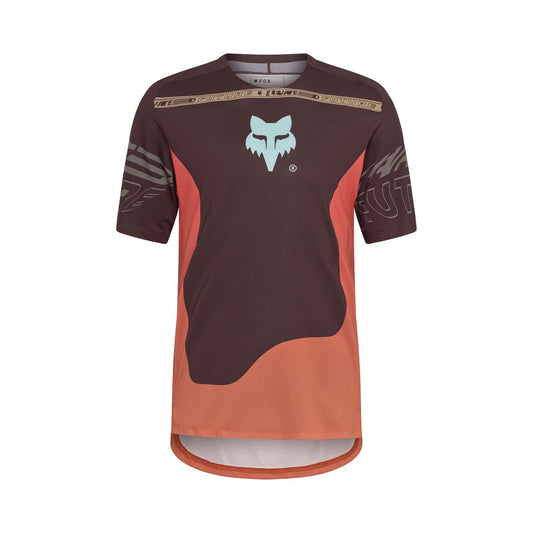 Dres FOX FLEXAIR ELEVATED krátký rukáv hnědý/oranžový