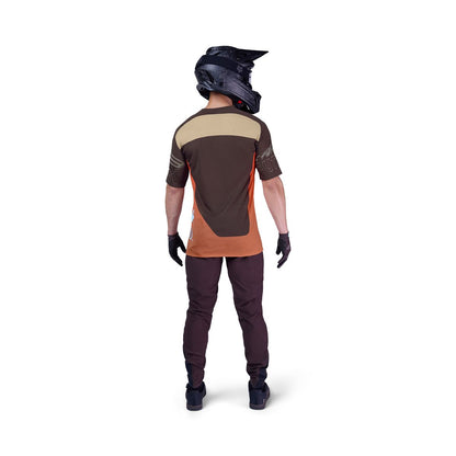 Maillot FOX FLEXAIR ELEVATED Manches Courtes Marron/Orange