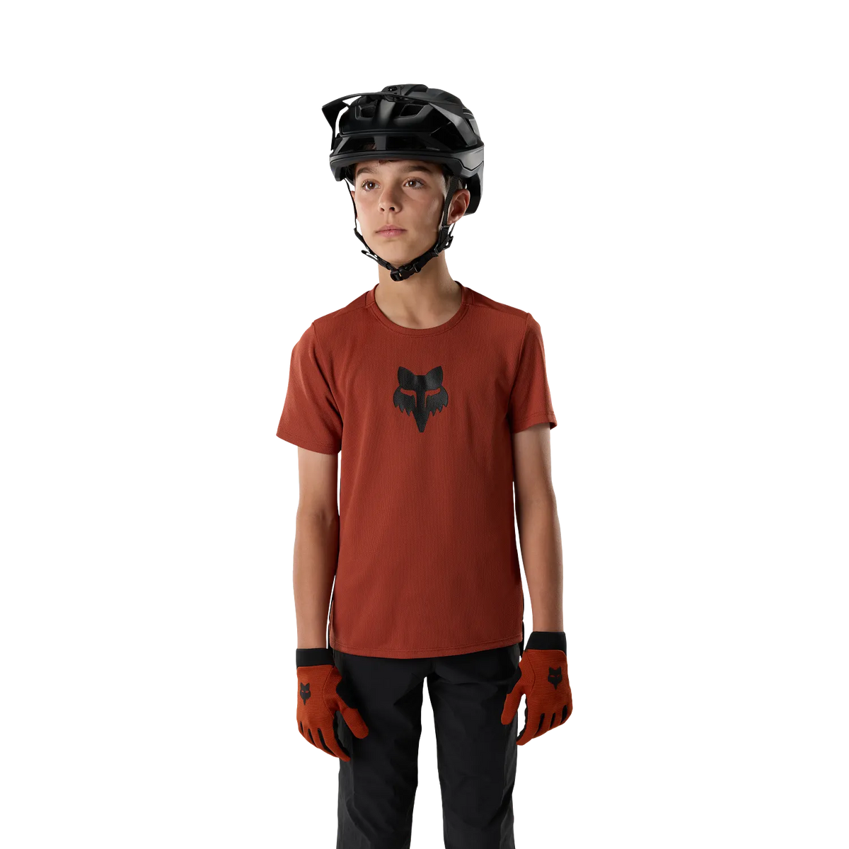 FOX RANGER HEAD Junior Short-Sleeve Jersey Acid Scarlet