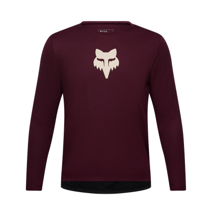 Tricou FOX RANGER FOX HEAD Junior Mânecă Lungă Bordou
