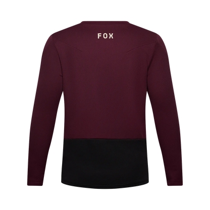 Tricou FOX RANGER FOX HEAD Junior Mânecă Lungă Bordou