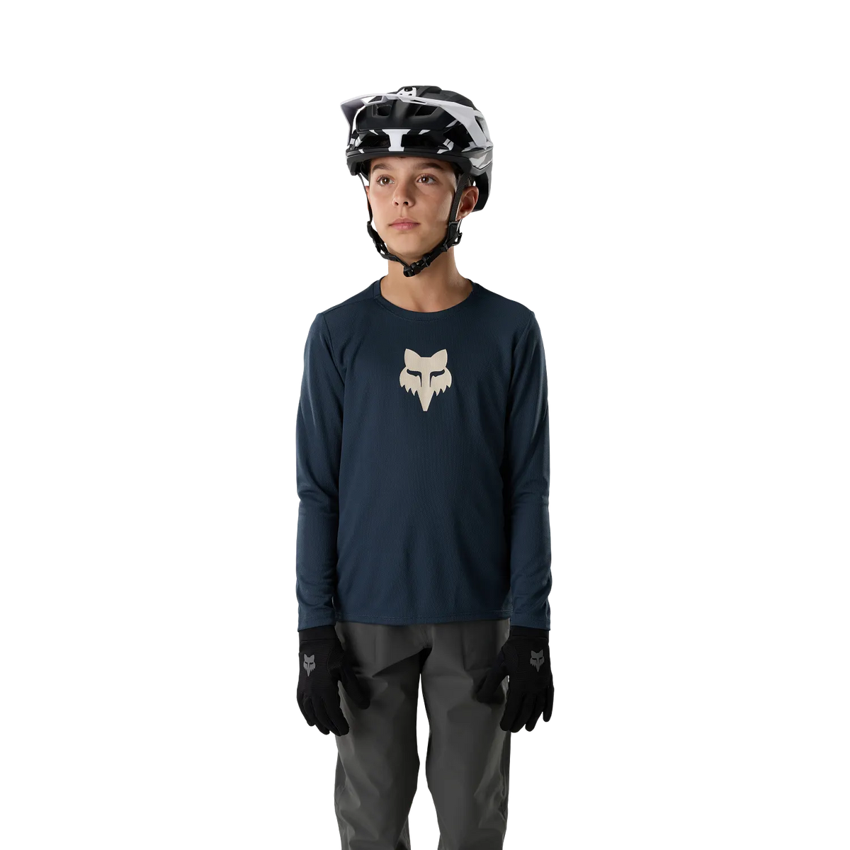 FOX RANGER FOX HEAD Junior Long Sleeve Jersey Galaxy Blue