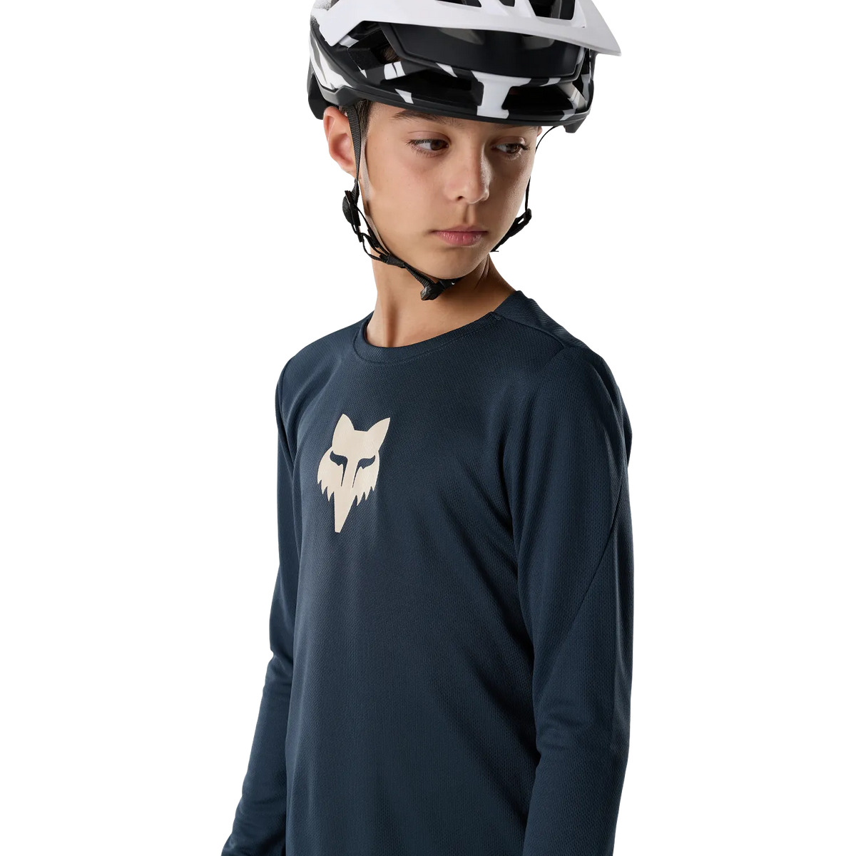 FOX RANGER FOX HEAD Junior Long Sleeve Jersey Galaxy Blue