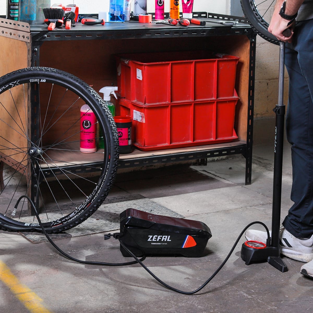 ZEFAL TANK Tubeless Compressor Floor Pump