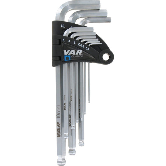 VAR CL-17800 Ball-End Allen Key Set of 9