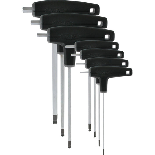 VAR Set of 7 Ball-End T-Handle Allen Keys