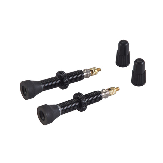 2 kpl VAR Presta -venttiilit Alumiini 35 mm Musta