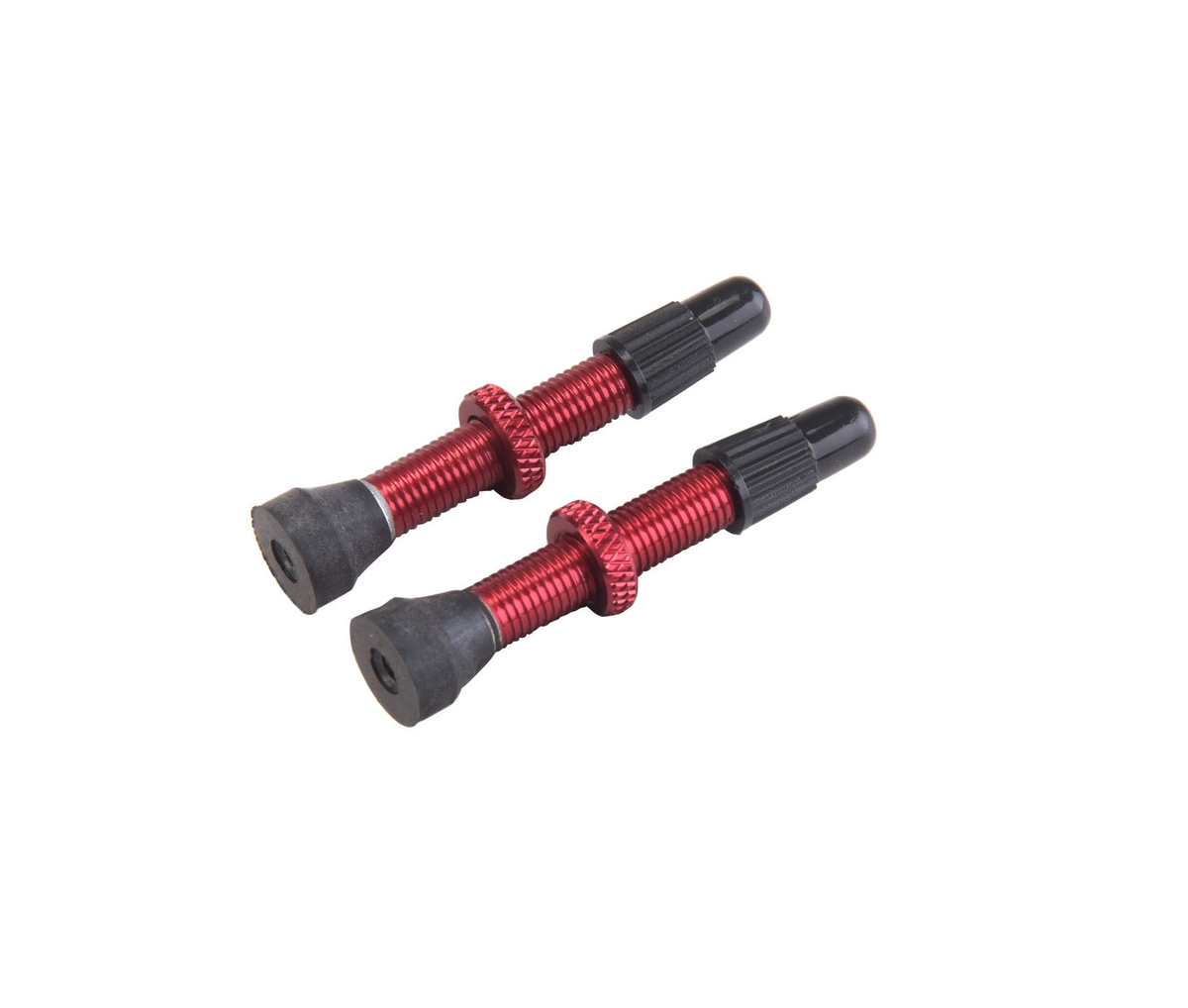 Set van 2 Presta-ventielen VAR Aluminium 35 mm Rood