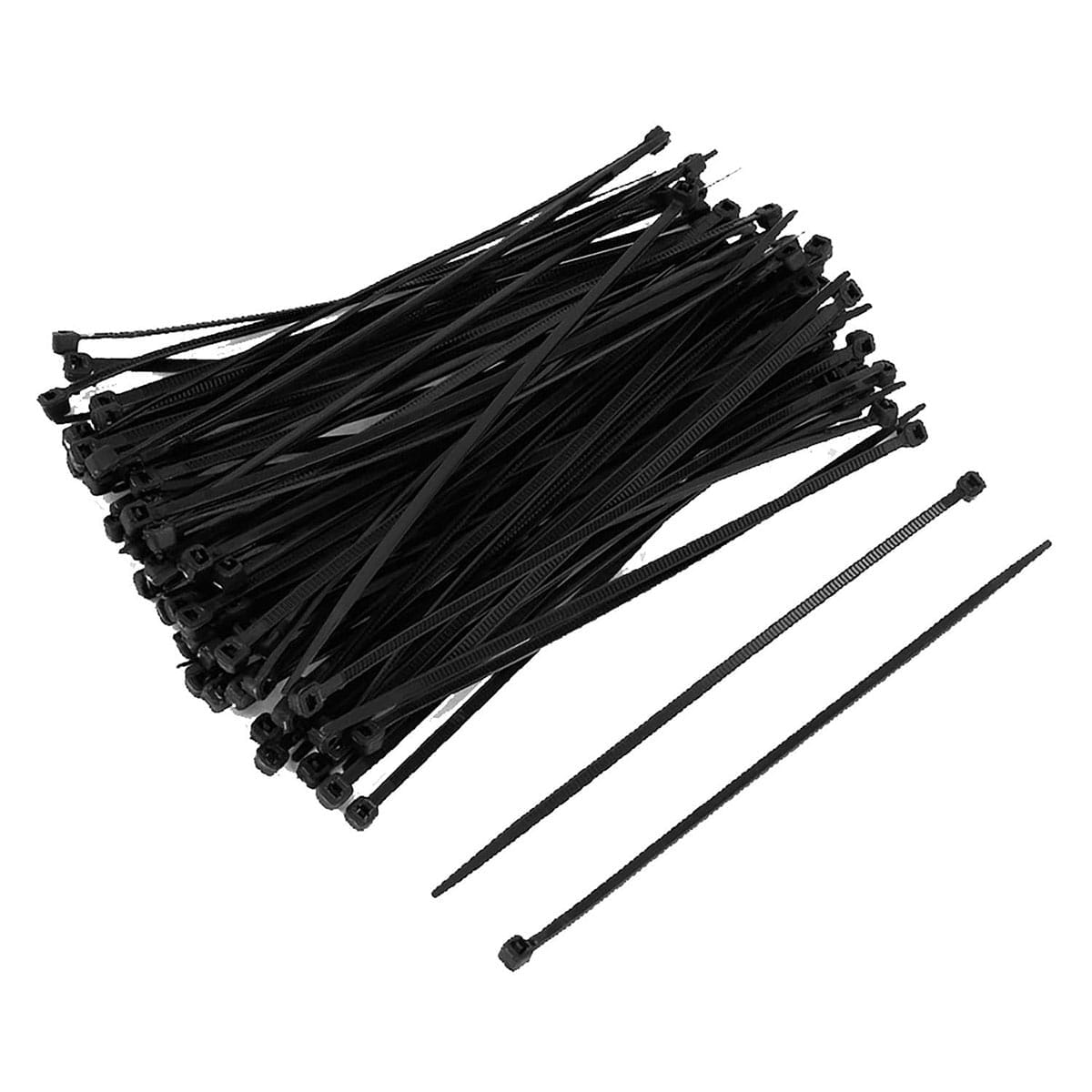 VAR Rilsan Cable Ties 200 x 2.5mm Black (x100)