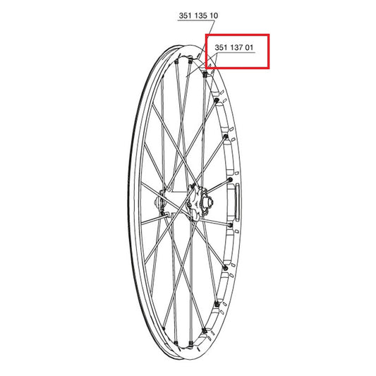 Kit 10 Ekrar Fram/Bak MAVIC för CROSSMAX SLR 29" 299.5mm Muttrar M7/7