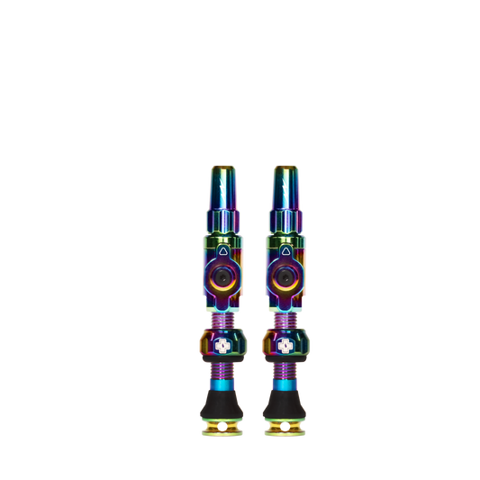 MUC-OFF Big Bore Lite Tubeless Valves (Presta) Medium Petrol