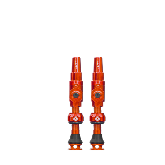 MUC-OFF Big Bore Lite (Presta) Medium Tubeless Valves Orange