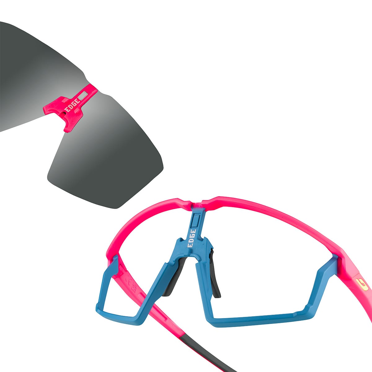 JULBO EDGE Glasses Fluo Pink/Blue Spectron 3 Smoke