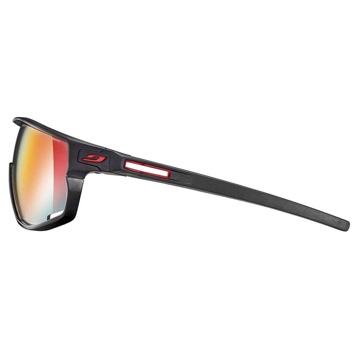 Okulary JULBO RUSH Czarny Mat/Czarny Błyszczący Reactiv Żółty/Brązowy