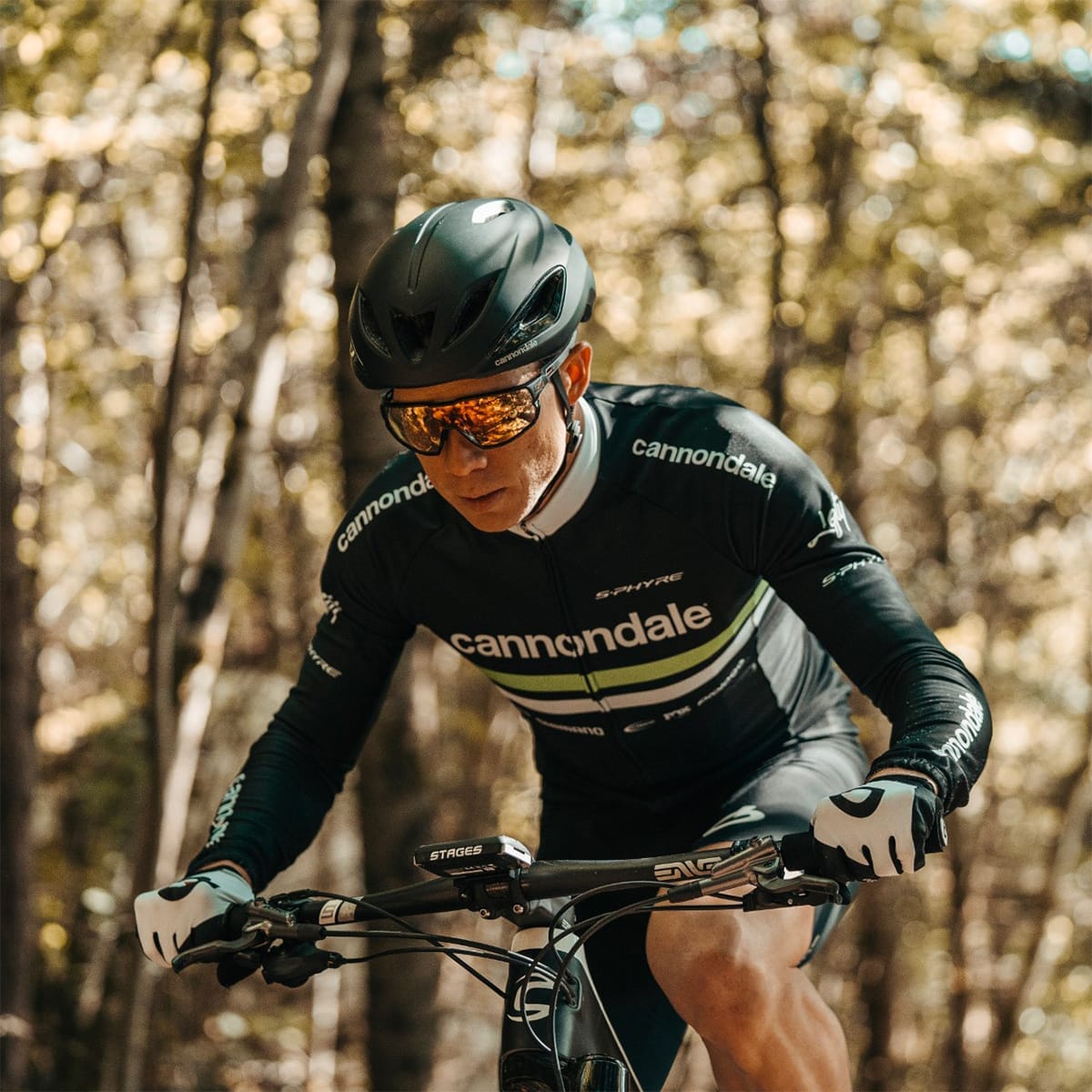 Okulary JULBO RUSH Czarny Mat/Czarny Błyszczący Reactiv Żółty/Brązowy