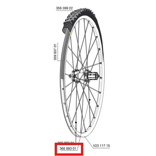 Κιτ 12 Ακτίνων Πίσω MAVIC CROSSROC/CROSSRIDE UST/CROSSMAX ELITE/XA ELITE 27.5" ALLROAD ELITE ROUTE+ 650 275mm