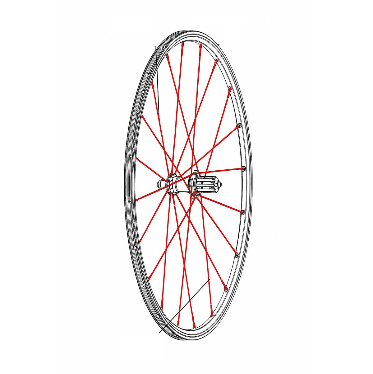 MAVIC CROSSRONE/CROSSRIDE FTS-X Rear Spoke Kit (x12) 262mm