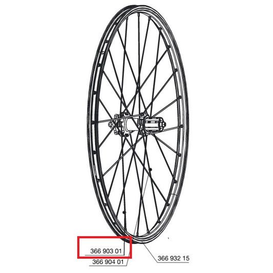 MAVIC CROSSONE/CROSSMAX/XA 29" AKSIUM DISC 9/12mm FT/AKSIUM ALLROAD Front/Rear Spoke Kit (x12) 296mm