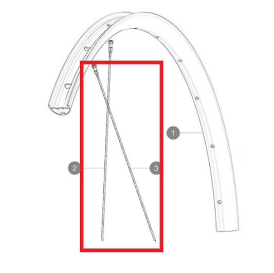Κιτ 12 Ακτίνων Πίσω MAVIC CROSSONE/CROSSRIDE FTSX/XA 29" / AKSIUM DISC 9 & DISC ALLROAD 294mm