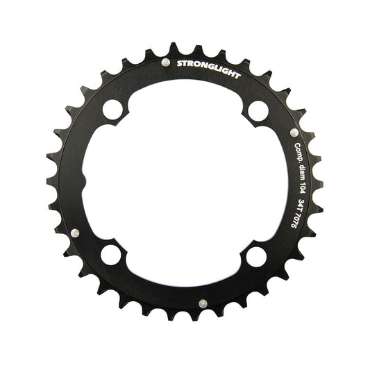 Mellemste kædehjul STRONGLIGHT ALU 7075 9V 4 Huller 104 mm