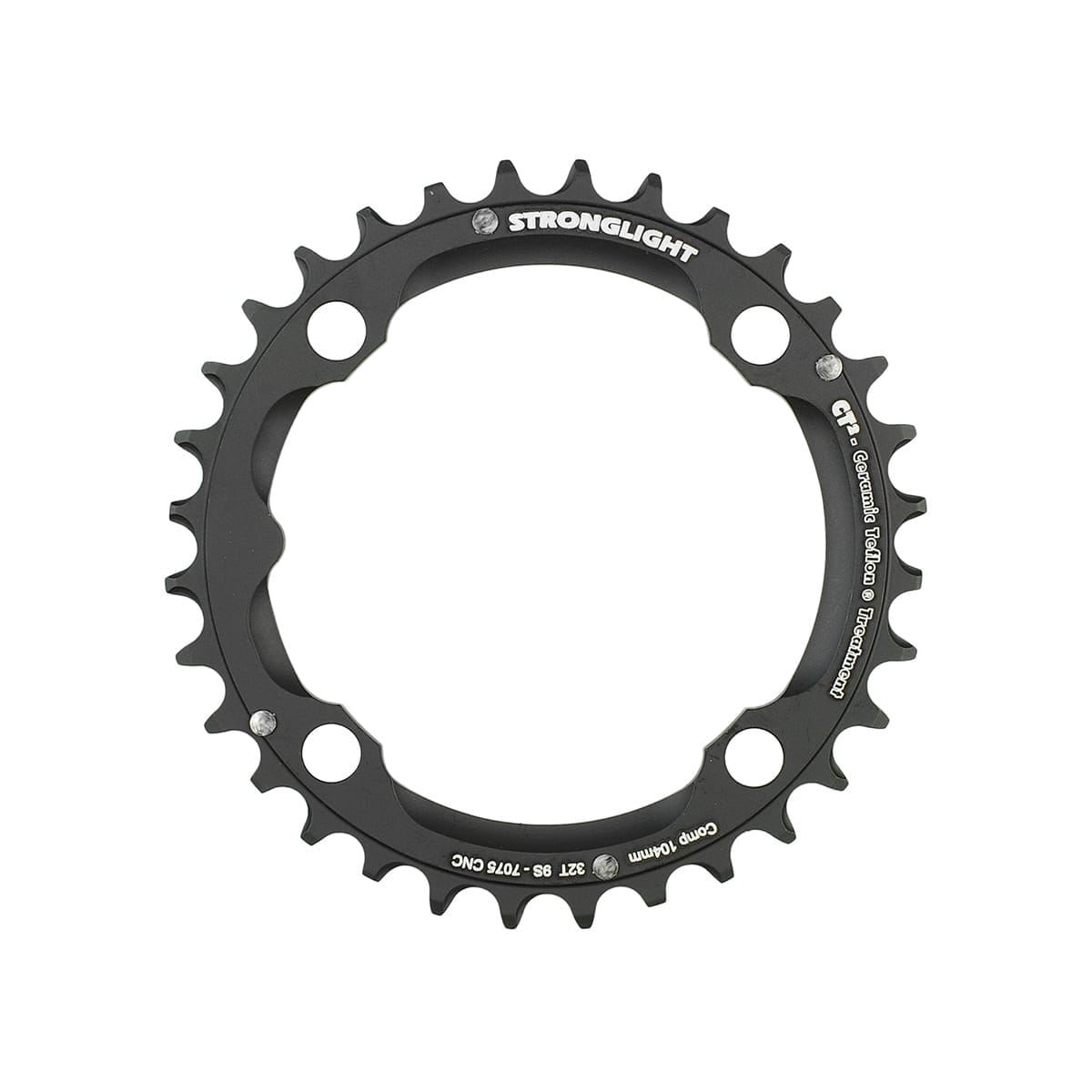 STRONGLIGHT CT² 9-Speed 4-Bolt 104mm Middle Chainring