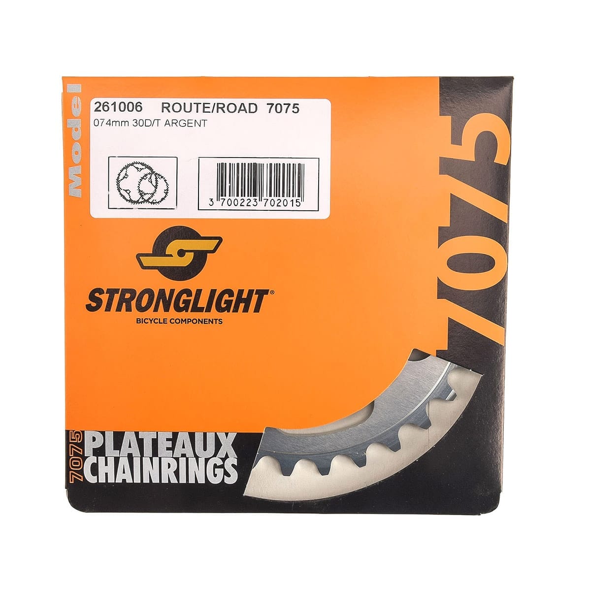 Inner Chainring 9/10S STRONGLIGHT ALU 7075 Type S 74 mm