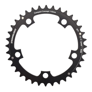 Unutarnji lančanik 9/10V STRONGLIGHT ALU 5083 TYPE S 110mm crni