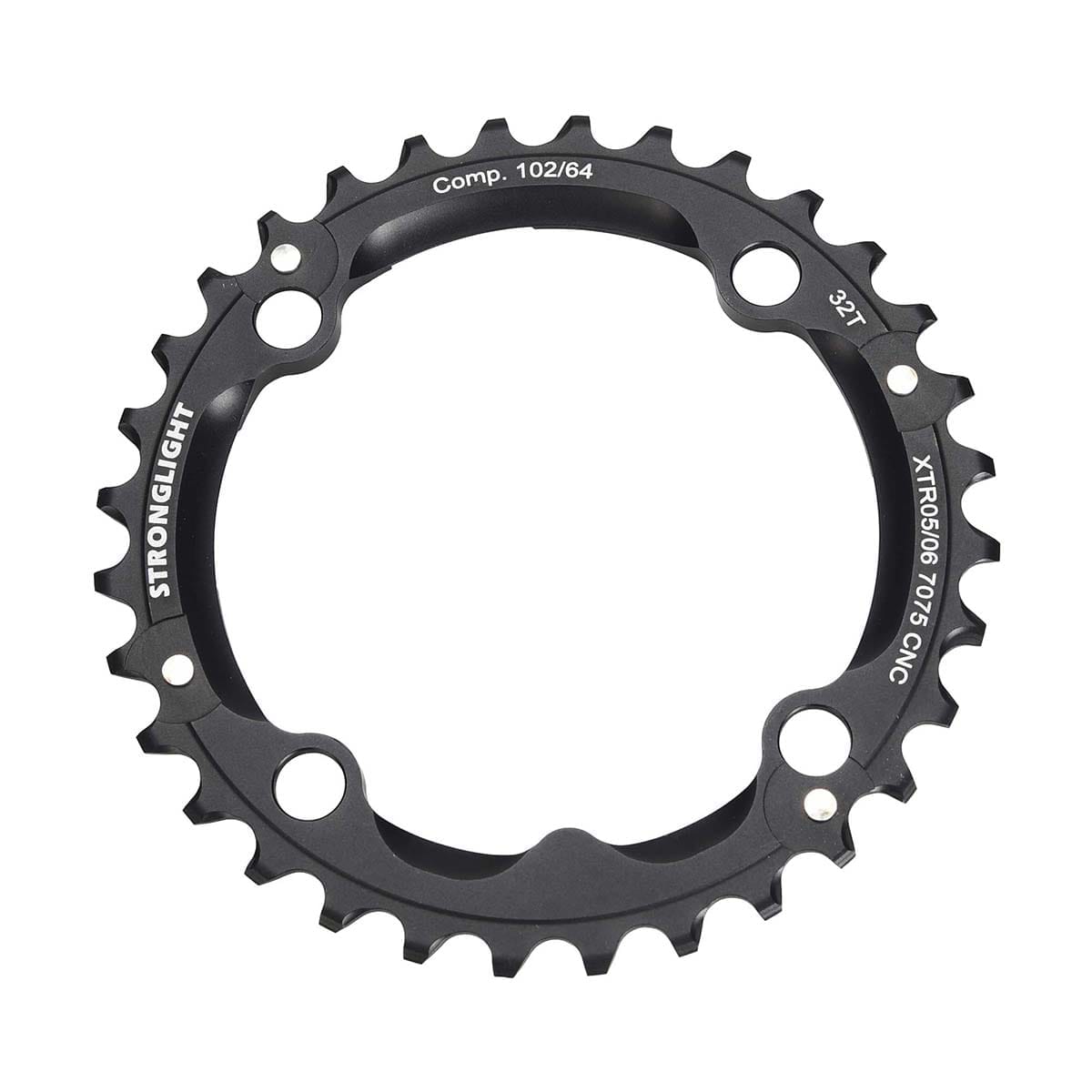 STRONGLIGHT ALU 7075 SHIMANO XTR M960 9S 4-Bolt 102 mm Middle Chainring