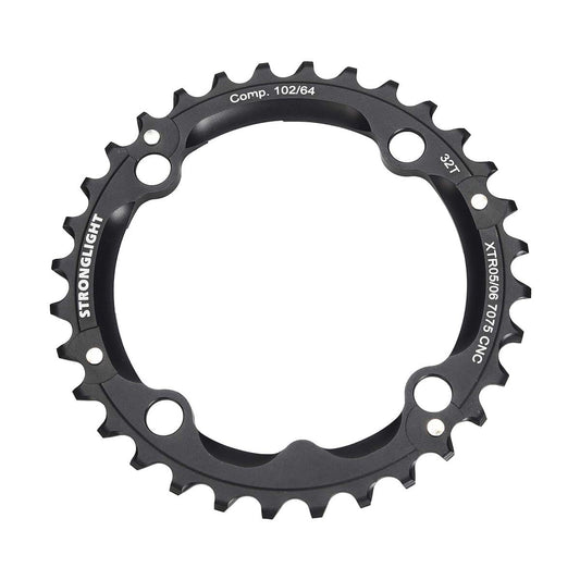 Väliketjupyörä STRONGLIGHT ALU 7075 SHIMANO XTR M960 9V 4 Reikää 102 mm