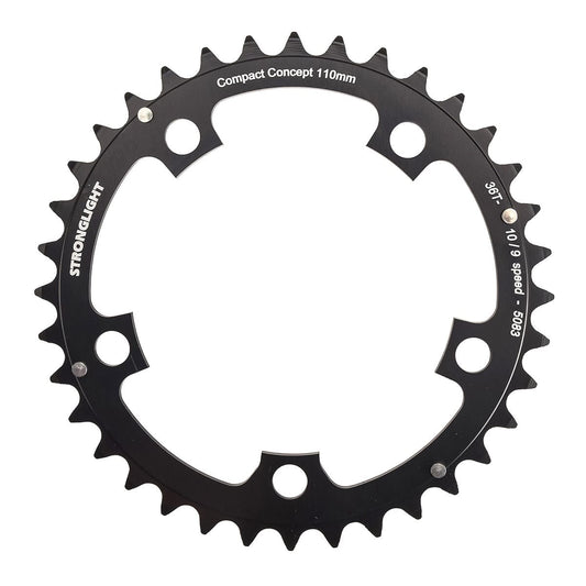 Indre Klinge 9/10V STRONGLIGHT ALU 5083 Type S 110 mm Sort