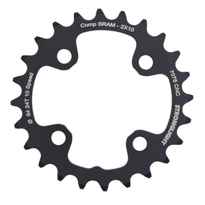 STRONGLIGHT ALU 7075 10S Double 4-Bolt 64 mm Inner Chainring