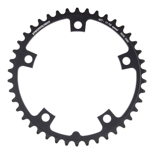 Sisempi ketjuratas 10/11V STRONGLIGHT ALU 7075 Type S 130 mm musta