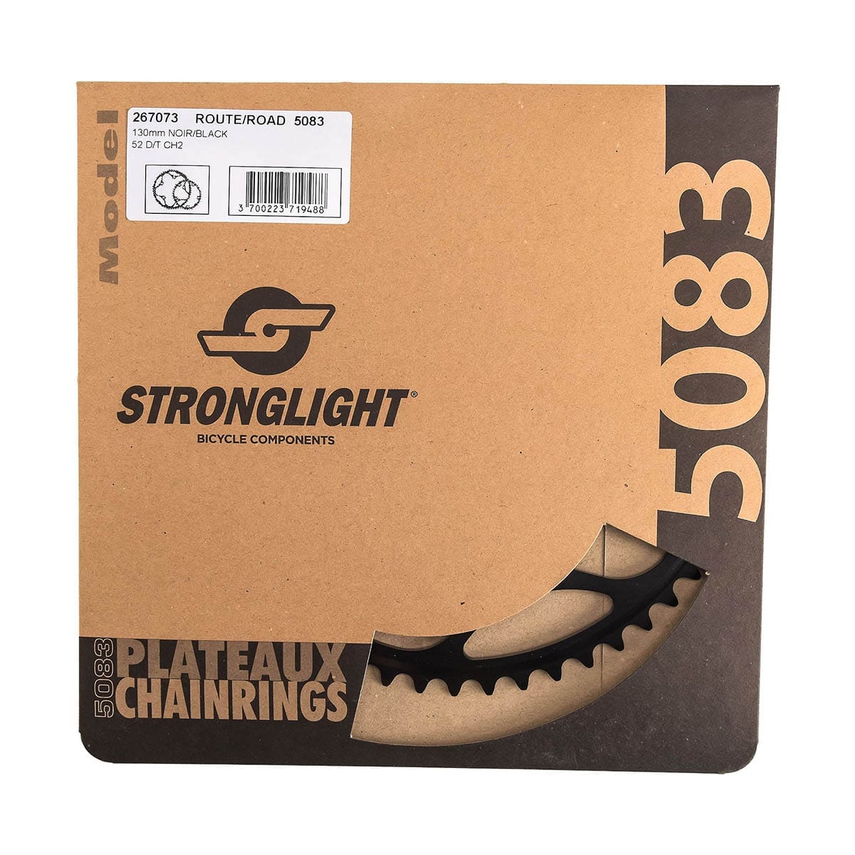 Vnější převodník 9/10V STRONGLIGHT ALU 5083 typ S 130 mm černý