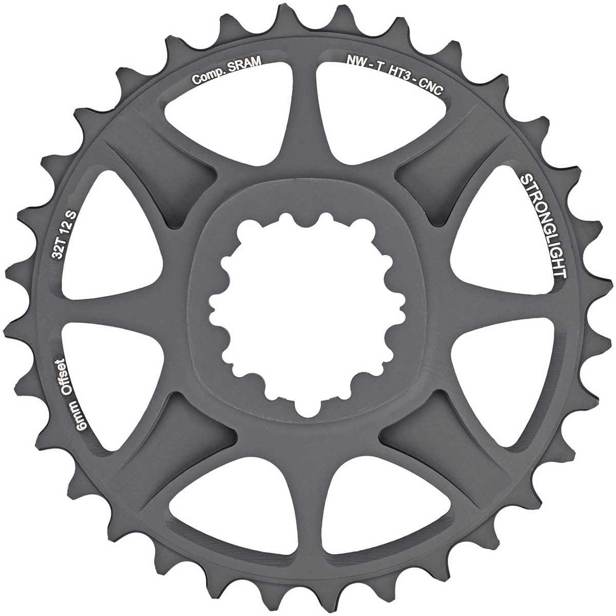 Μονό Πλατό STRONGLIGHT Sram EAGLE XX1 / X01 12V Direct Mount