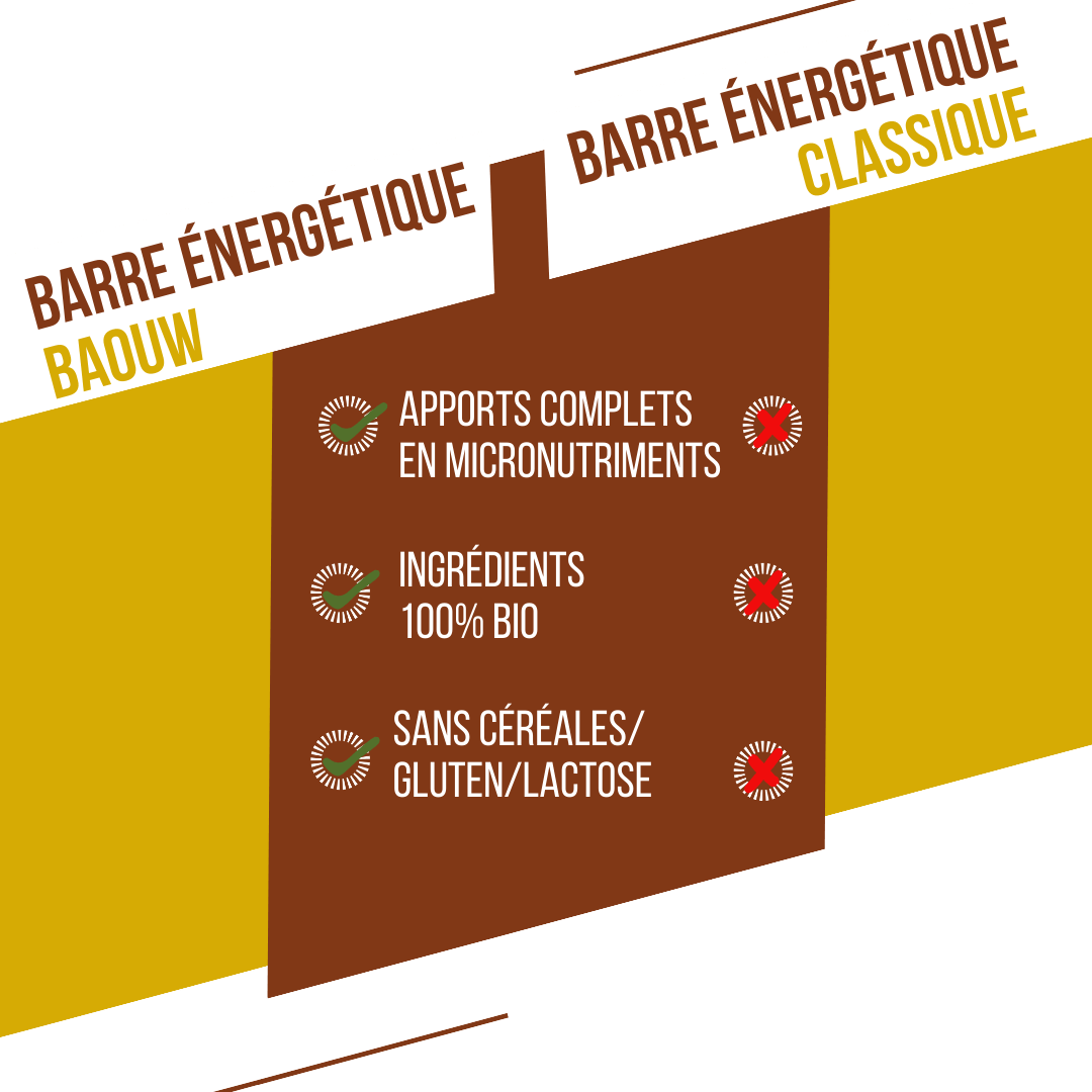 BAOUW BIO EXTRA Banana-Pecan Energy Bar (50g)