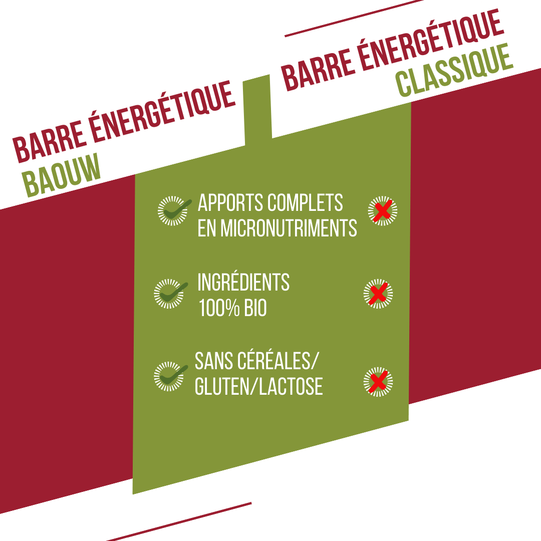 BAOUW BIO EXTRA Raspberry-Pistachio Energy Bar (50g)