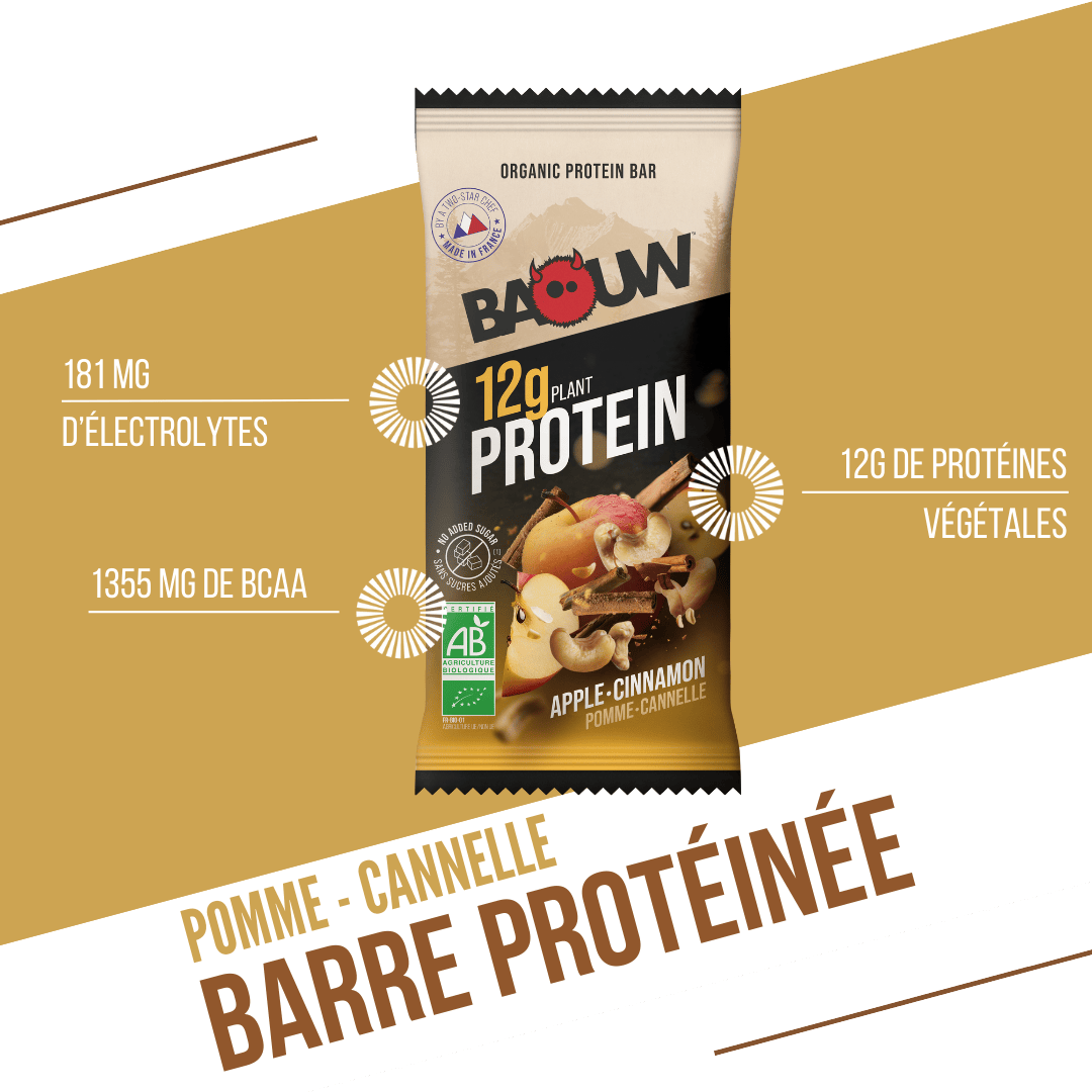 Eiwitreep BAOUW BIO EXTRA Appel/Kaneel (50g)
