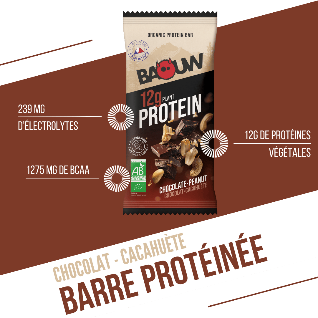 BAOUW BIO EXTRA Chocolate/Peanut Protein Bar (50g)