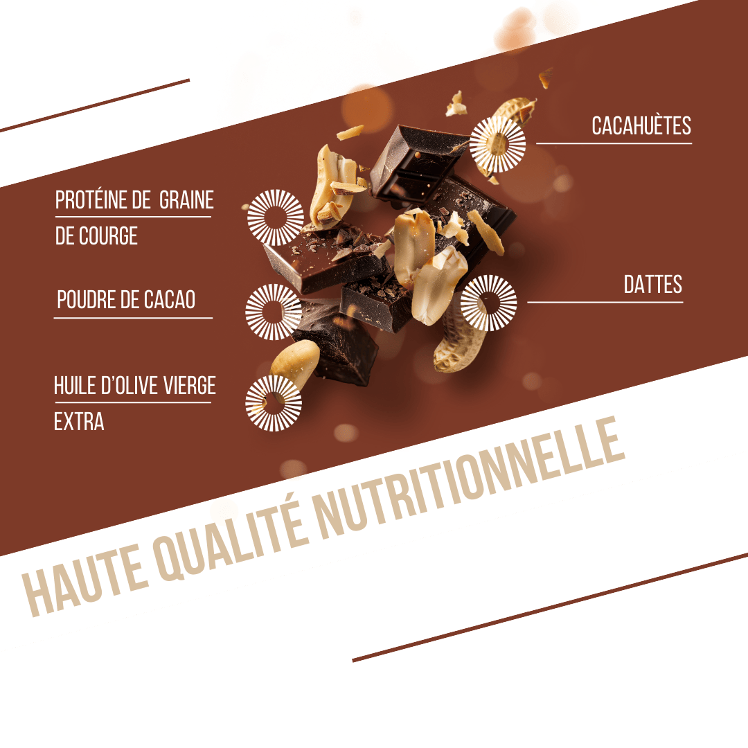 BAOUW BIO EXTRA Chocolate/Peanut Protein Bar (50g)