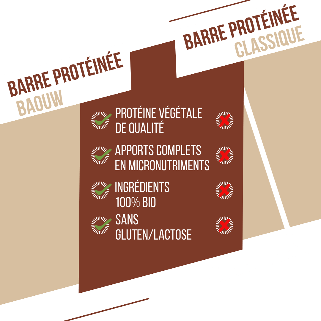 BAOUW BIO EXTRA Chocolate/Peanut Protein Bar (50g)