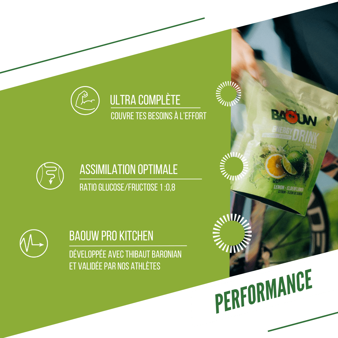 BAOUW ISOTONIC Energy Drink (585g) Lime/Elderflower