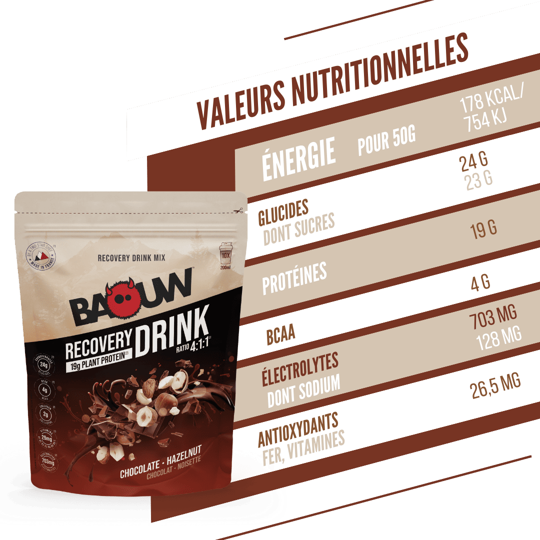 Hersteldrank BAOUW RECOVERY (500g) Chocolade Hazelnoot