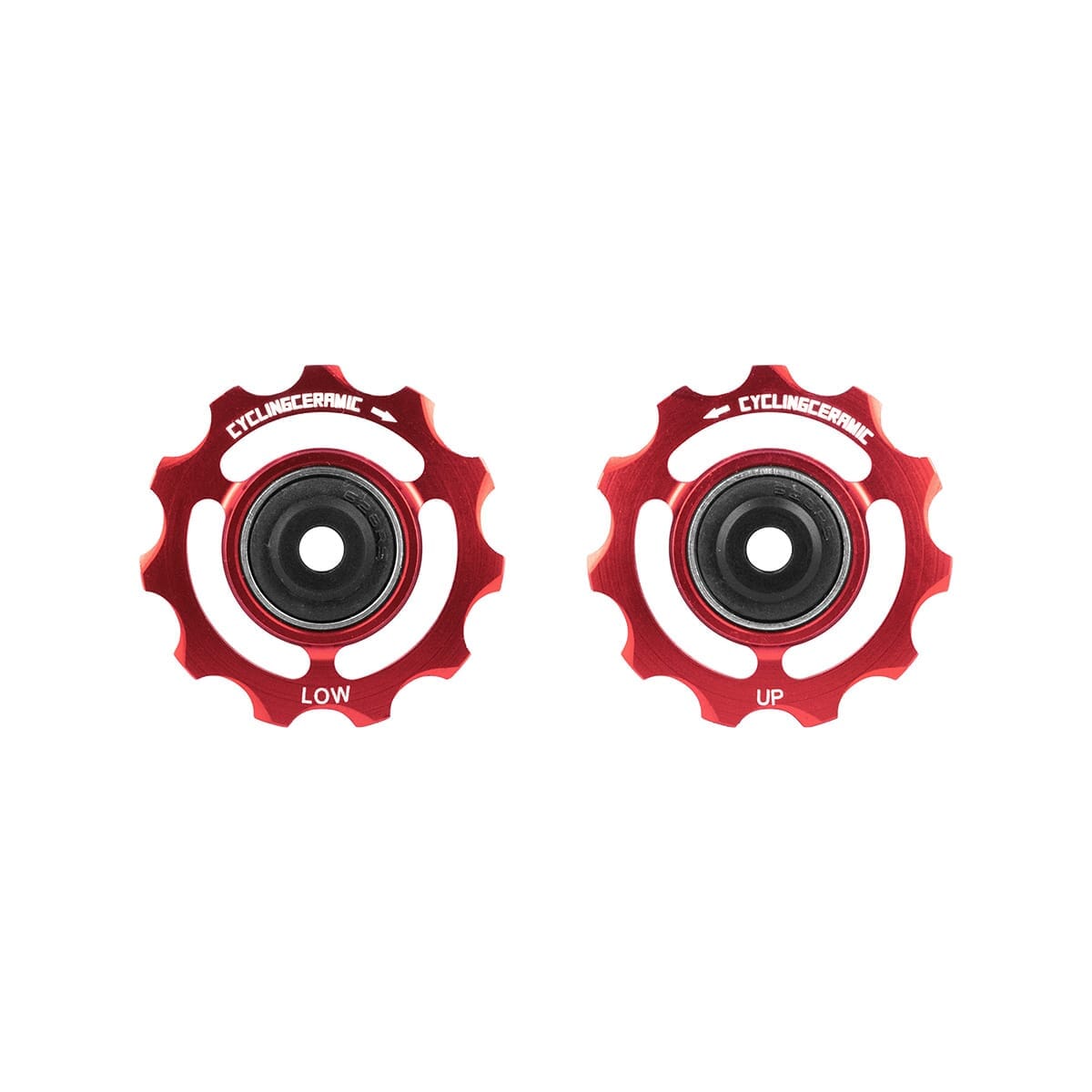 CYCLINGCERAMIC SRAM RIVAL/FORCE/RED 11S Rear Derailleur Pulleys Red