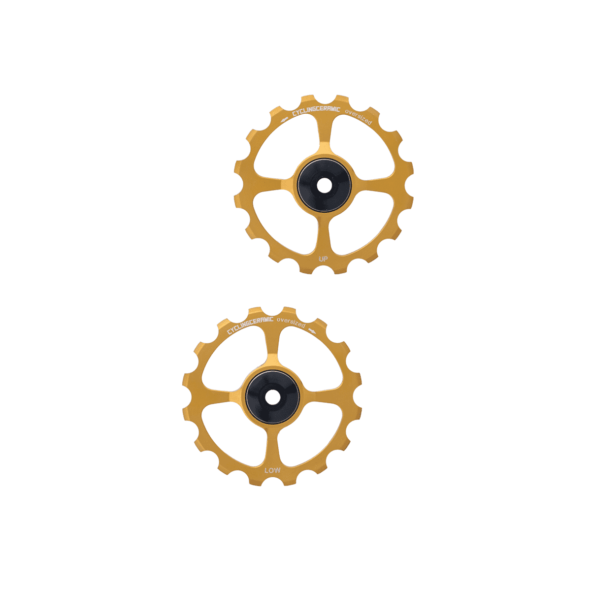 Bakväxelrullar 10/11V CYCLINGCERAMIC OVERSIZE SHIMANO Guld