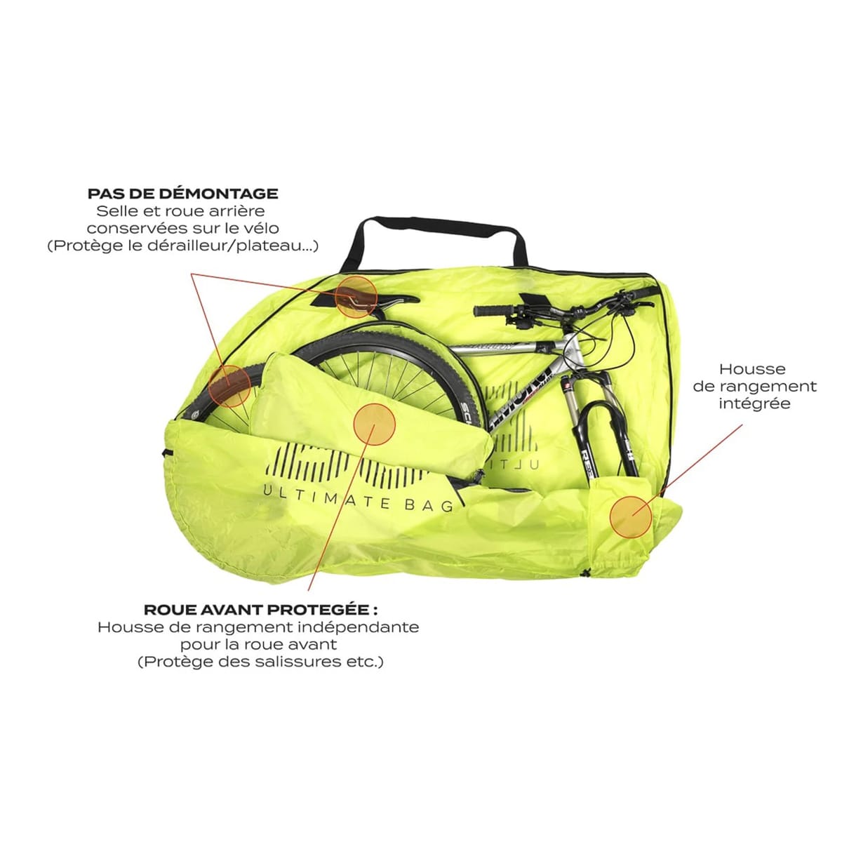 Obal na horské kolo BUDS MTBAG LIGHT černý