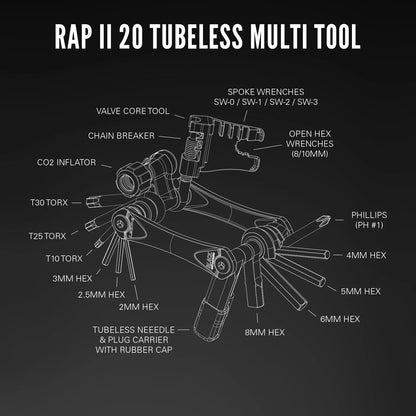 LEZYNE RAP II 19 CO2-multiværktøj