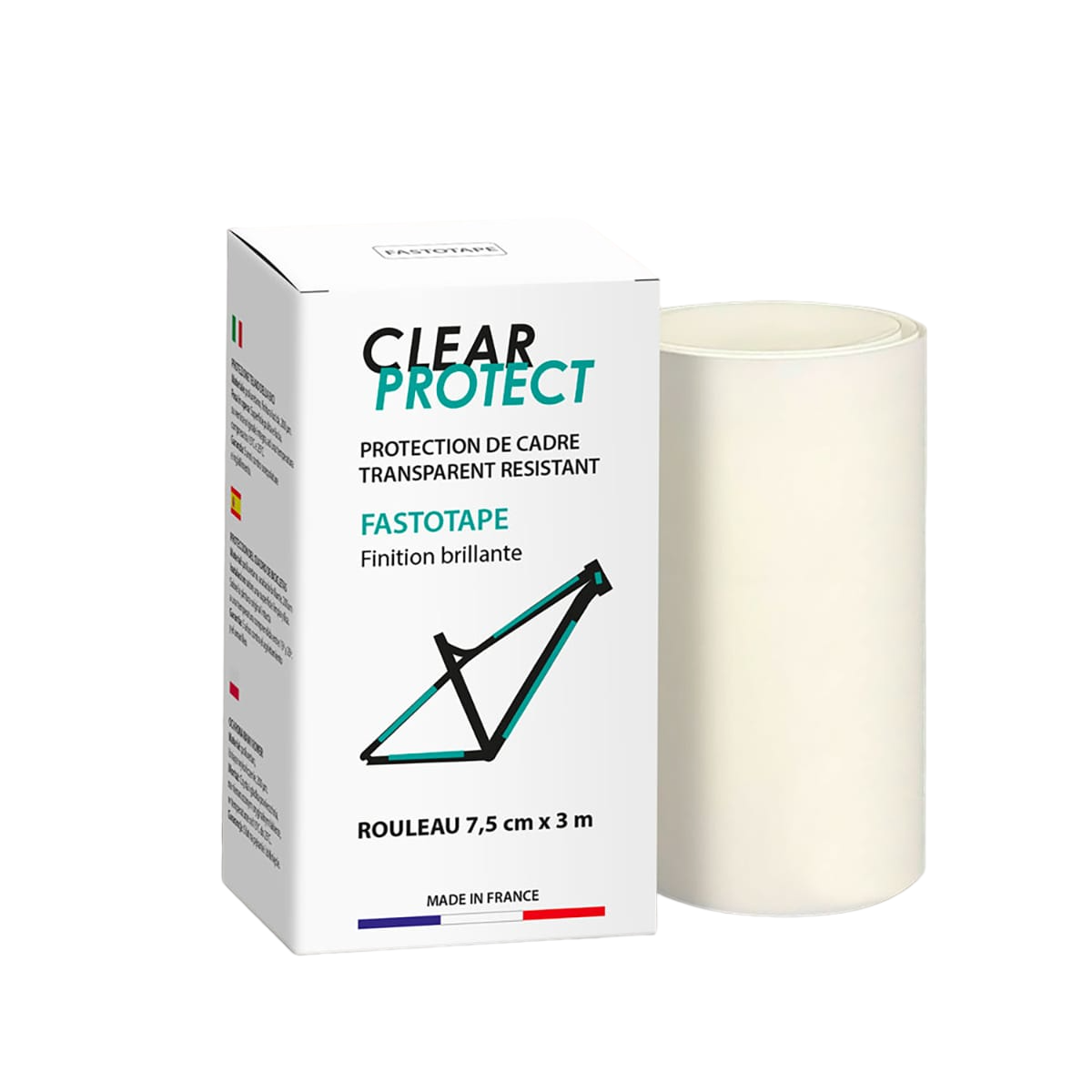 Ochronna Folia Samoprzylepna na Ramę CLEARPROTECT FASTOTAPE Błyszcząca 3 m x 7,5 cm