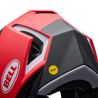 Casque VTT BELL FULL-10 MIPS LEVEL SET Blanc/Rouge