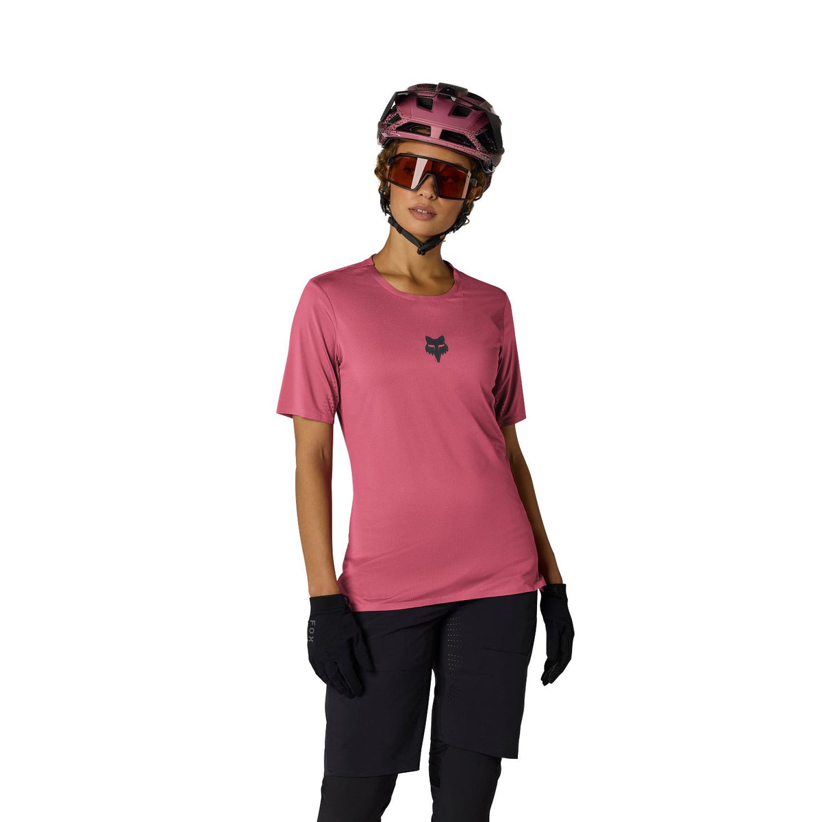 FOX FLEXAIR Women's Short Sleeve Jersey Berry